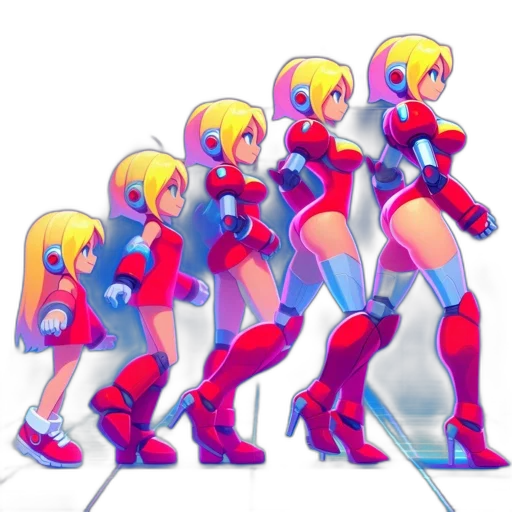 robot, concept art, pixel art, 3d render transparent PNG cut-out