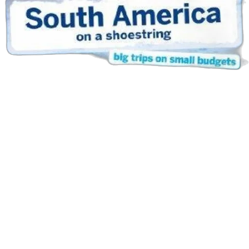 south, america, shoestring, big transparent PNG cut-out