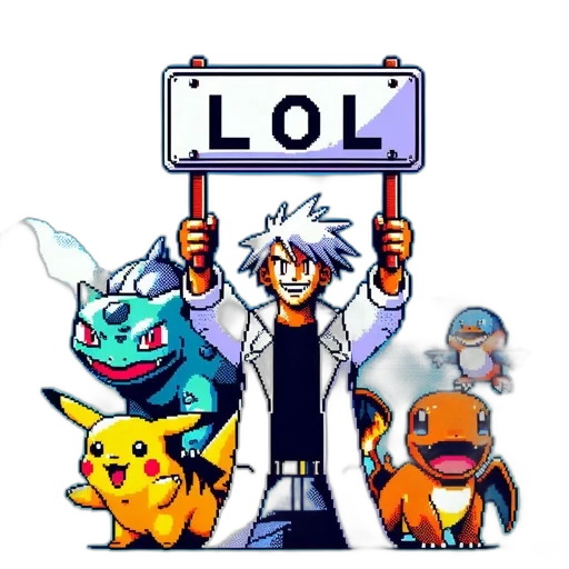 animal, staff, pixel art, concept art transparent PNG cut-out