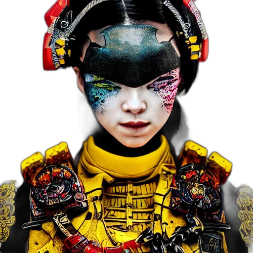mask, robot, face, cyberpunk transparent PNG cut-out