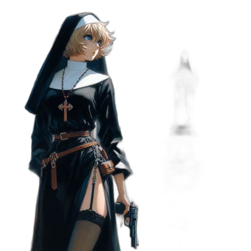 weapon, dress, sword, staff transparent PNG cut-out