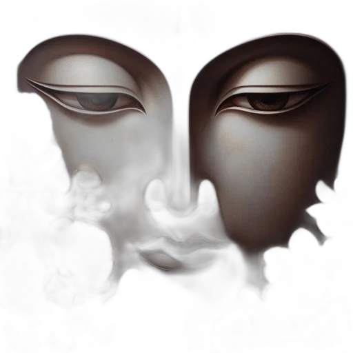mask, face, concept art, photorealistic transparent PNG cut-out