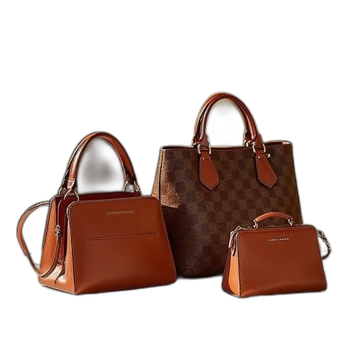 earth tones, customers, carry, bags transparent PNG cut-out