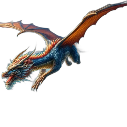 dragon, creature, animal, staff transparent PNG cut-out
