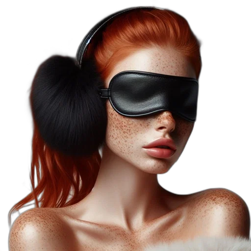 mask, face, hair, jewelry transparent PNG cut-out