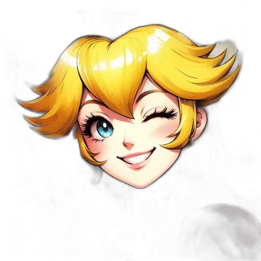 face, crown, staff, anime transparent PNG cut-out