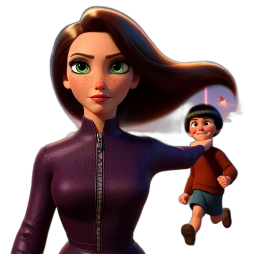 jacket, face, 3d render, concept art transparent PNG cut-out