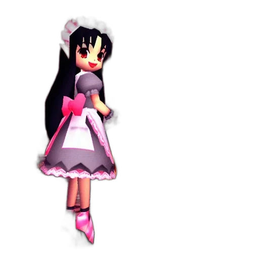 dress, staff, weapon, 3d render transparent PNG cut-out