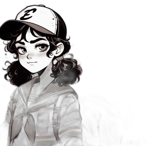 hat, creature, face, jacket transparent PNG cut-out