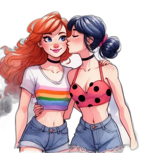 watercolor, cartoon, concept art, comic book art transparent PNG cut-out