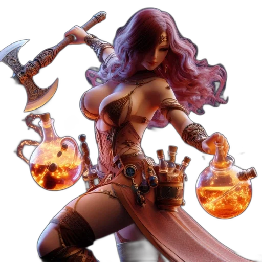 weapon, fantasy art, concept art, comic book art transparent PNG cut-out