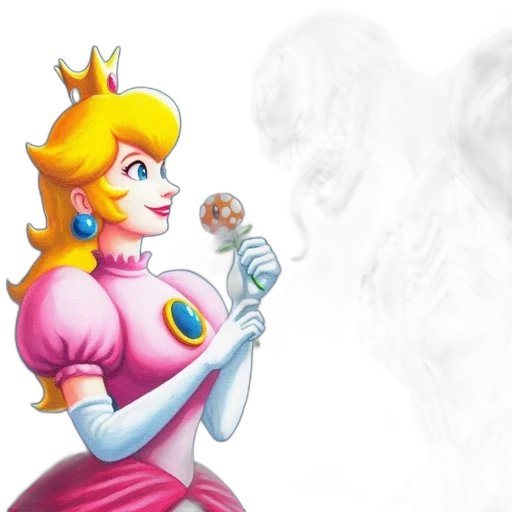 crown, dress, concept art, 3d render transparent PNG cut-out