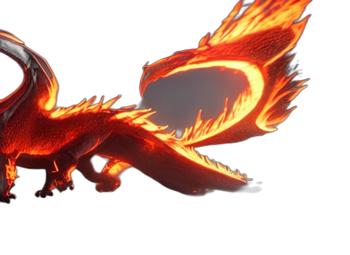 dragon, weapon, animal, creature transparent PNG cut-out