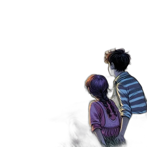 jacket, watercolor, comic book art, concept art transparent PNG cut-out