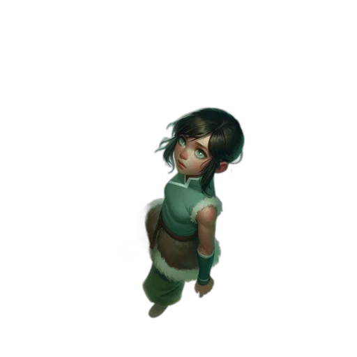 staff, dress, face, creature transparent PNG cut-out