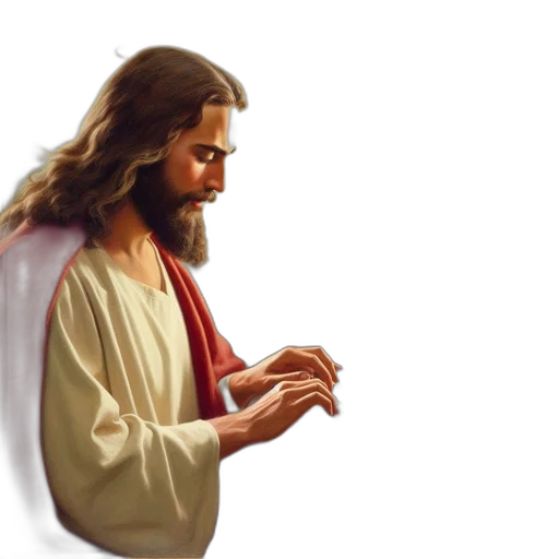weapon, photorealistic, jesus, christ transparent PNG cut-out