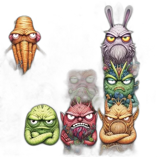 mask, concept art, fantasy art, pixel art transparent PNG cut-out