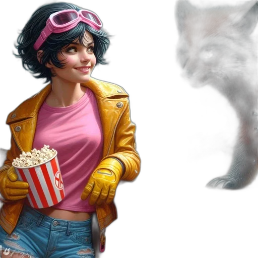 jacket, animal, creature, weapon transparent PNG cut-out