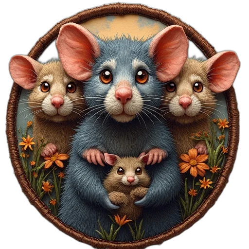 animal, photorealistic, concept art, oil painting transparent PNG cut-out