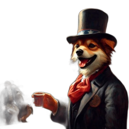 animal, staff, mask, hat transparent PNG cut-out