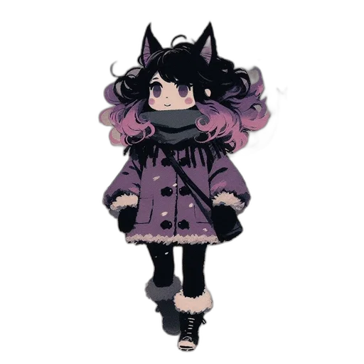 jacket, creature, staff, animal transparent PNG cut-out