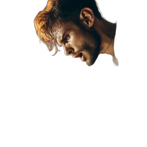 face, hair, creature, jacket transparent PNG cut-out