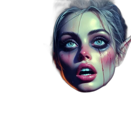 face, mask, concept art, fantasy art transparent PNG cut-out