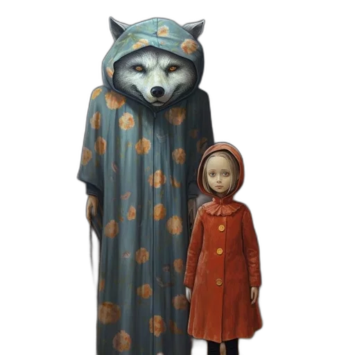 mask, dress, concept art, 3d render transparent PNG cut-out