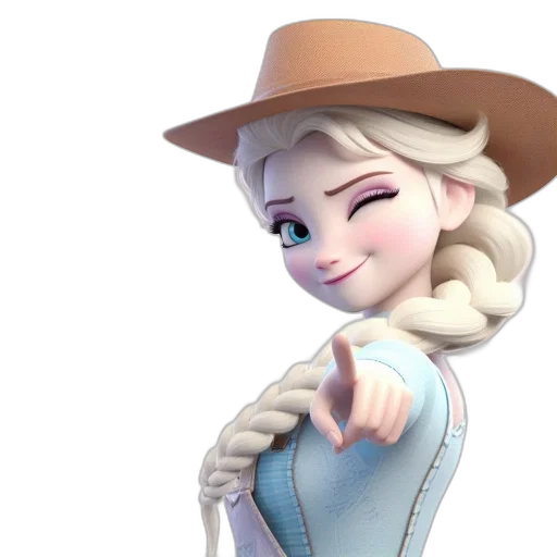 hat, face, staff, 3d render transparent PNG cut-out
