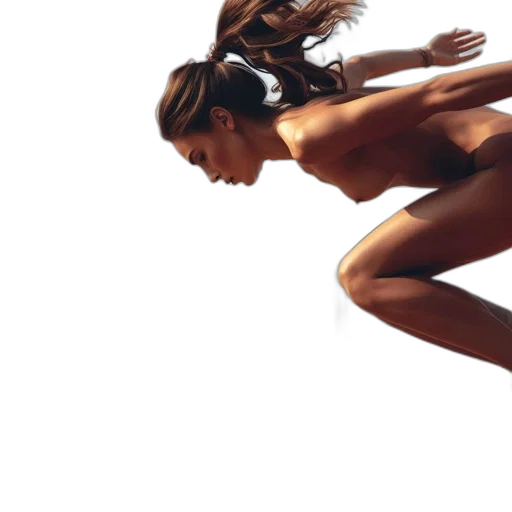 hair, dress, creature, photorealistic transparent PNG cut-out