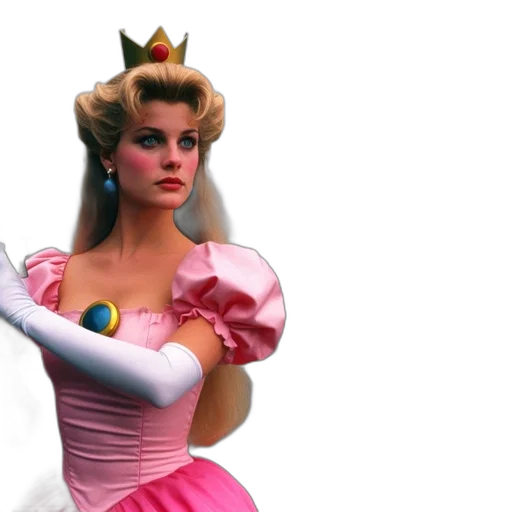 crown, dress, 3d render, concept art transparent PNG cut-out