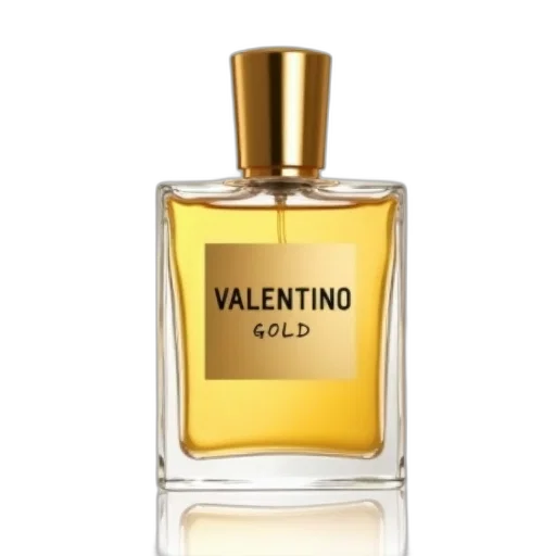 bottle, golden, clear, glass transparent PNG cut-out