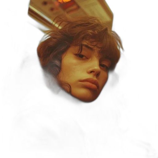 face, hair, mask, creature transparent PNG cut-out