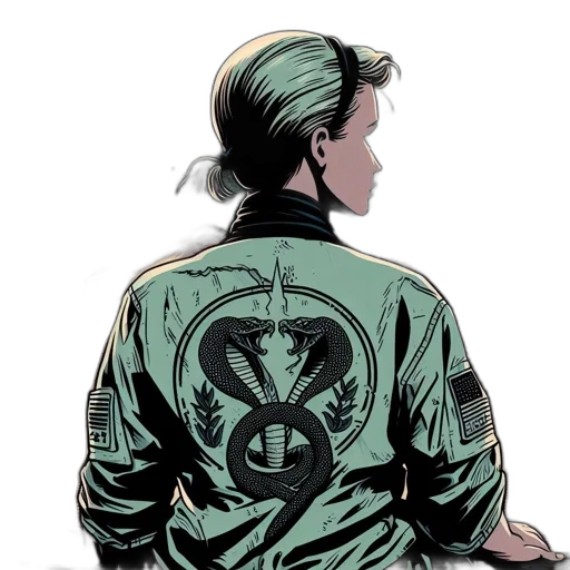 jacket, comic book art, concept art, cyberpunk transparent PNG cut-out