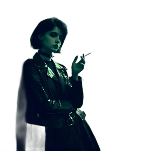 jacket, staff, umbrella, weapon transparent PNG cut-out