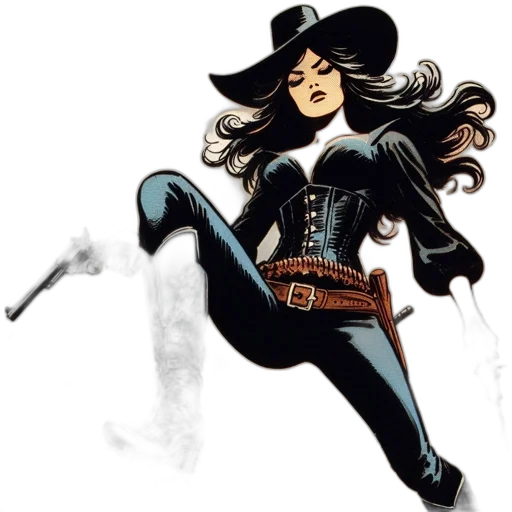 comic book art, concept art, cartoon, fantasy art transparent PNG cut-out
