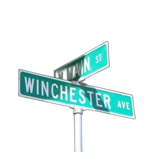 3d render, city street, street, signs transparent PNG cut-out