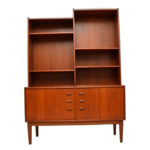 furniture, vintage, danish, teak transparent PNG cut-out