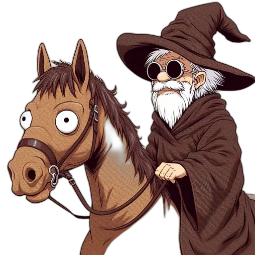 hat, staff, mask, animal transparent PNG cut-out