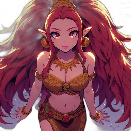 crown, staff, dragon, fantasy art transparent PNG cut-out