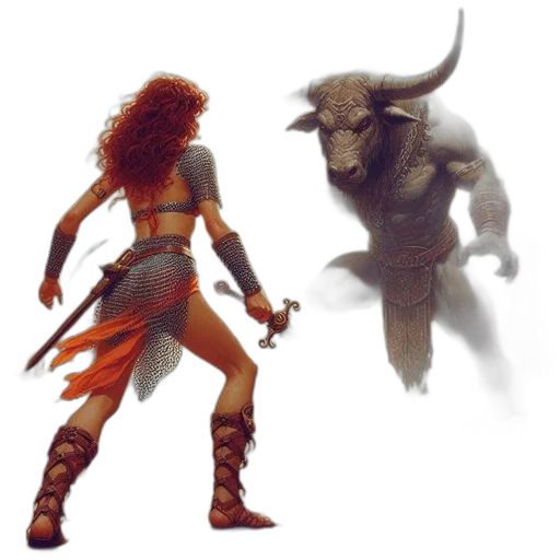 concept art, fantasy art, comic book art, pixel art transparent PNG cut-out