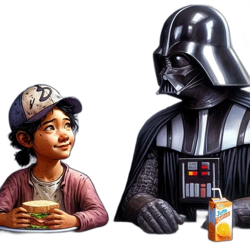 food, concept art, comic book art, pixel art transparent PNG cut-out