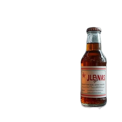 bottle, crown, 3d render, vertical transparent PNG cut-out