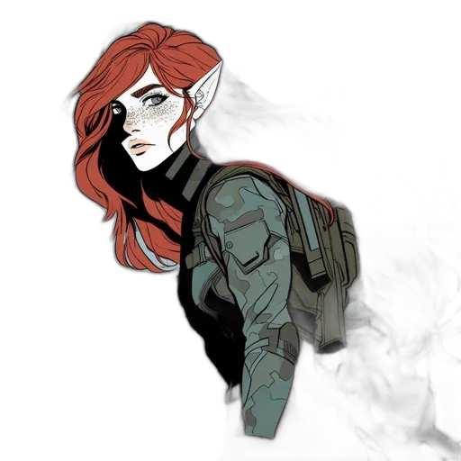 jacket, concept art, fantasy art, comic book art transparent PNG cut-out