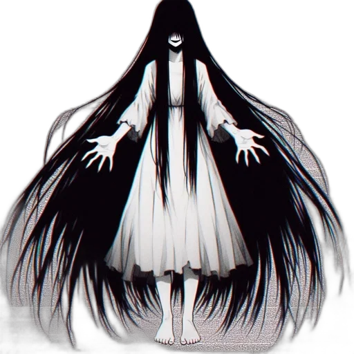 hair, mask, dress, creature transparent PNG cut-out