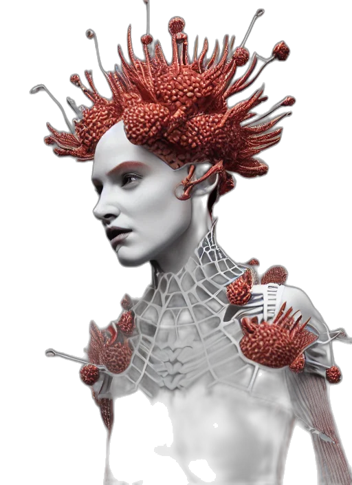 crown, robot, creature, jewelry transparent PNG cut-out