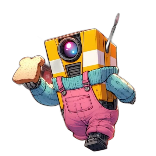 robot, food, jacket, creature transparent PNG cut-out