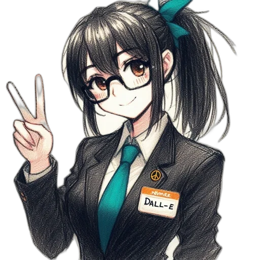 staff, jacket, anime, cartoon transparent PNG cut-out