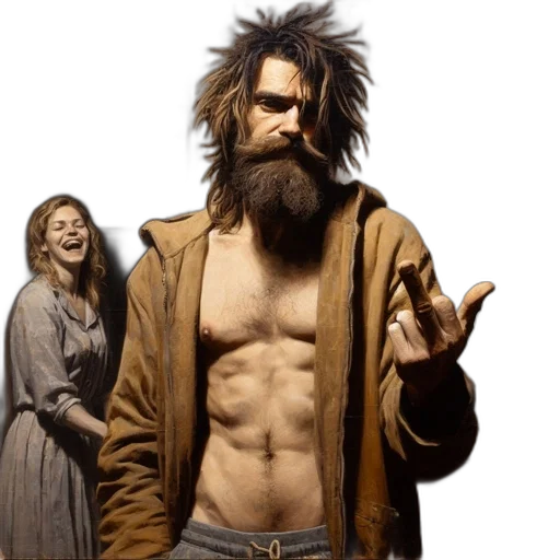jacket, concept art, photorealistic, comic book art transparent PNG cut-out
