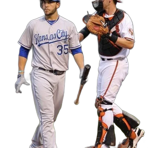 baseball, player, kansas, city transparent PNG cut-out